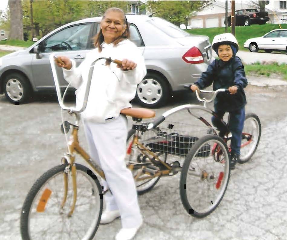 Felisa's healthy mode of transportation