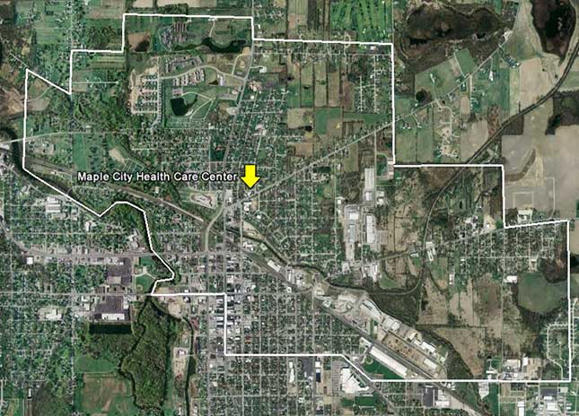The North, East, and Central Areas of Goshen Indiana